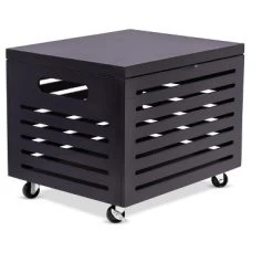 BirdRock Home Bamboo Rolling File Storage Organizer Box With Lid - Cafe Noir -Living Spaces Store GUEST 2fc9e985 39df 47f7 8619 6f393119d1a9