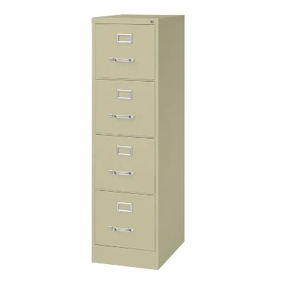 Hirsh 22" Deep 4 Drawer Letter Width Vertical File Cabinet 4 Hirsh 22" Deep 4 Drawer Letter Width Vertical File Cabinet - Image 2