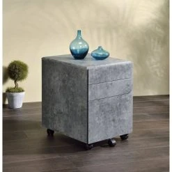 Jurgen File Cabinet Faux Concrete - Acme Furniture -Living Spaces Store GUEST 36b3788d c104 407a 96b8 74883e71e491