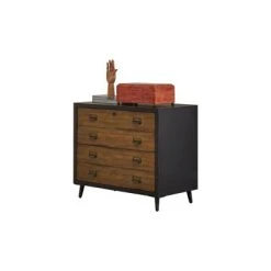 Payton Mid-Century Wood Lateral File Storage File Drawer Black - Martin Furniture -Living Spaces Store GUEST 372fcdb4 accb 4daf bfb7 ebd280258e32