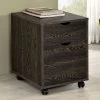 Noorvik 2 Drawer Mobile File Cabinet With Caster Wheels Dark Oak - Coaster -Living Spaces Store GUEST 37d493c0 01b6 436c 9021 ab4a399191d5