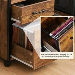 Costway Mobile File Cabinet 2 Drawer Printer Stand W/Open Shelf For Letter Size -Living Spaces Store GUEST 37f55158 642f 4bd4 816f 0c5869d49915