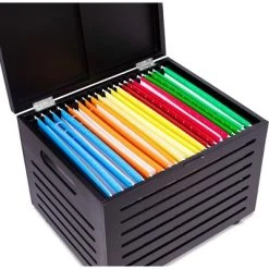 BirdRock Home Bamboo Rolling File Storage Organizer Box With Lid - Cafe Noir -Living Spaces Store GUEST 3bcfa539 4d7d 4a2c adda 2492e12051d9