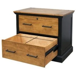 Toulouse File Cabinet Honey/Black - Martin Furniture -Living Spaces Store GUEST 437934ed ee44 4cfb b7e0 61d5caac8474