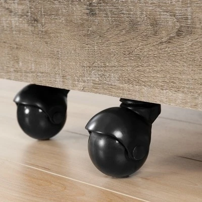 Munich 2 - Drawer Mobile File Cabinet - Weathered Oak - South Shore 5 Munich 2 - Drawer Mobile File Cabinet - Weathered Oak - South Shore - Image 3