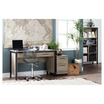 Munich 2 - Drawer Mobile File Cabinet - Weathered Oak - South Shore 4 Munich 2 - Drawer Mobile File Cabinet - Weathered Oak - South Shore - Image 2