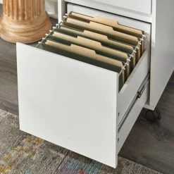 Wenz 2 Drawer Contemporary File Cabinet White - Buylateral -Living Spaces Store GUEST 503965ab 4819 4f50 9e83 22389b0923dc