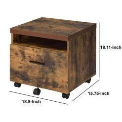 Wooden File Cabinet With Open Compartment And Drawer Brown/Black - Benzara 12 Wooden File Cabinet With Open Compartment And Drawer Brown/Black - Benzara -Living Spaces Store GUEST 5232b558 a93b 4934 b539 a9fece8e4589