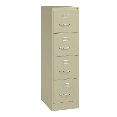 Hirsh 22" Deep 4 Drawer Letter Width Vertical File Cabinet 6 Hirsh 22" Deep 4 Drawer Letter Width Vertical File Cabinet - Image 4