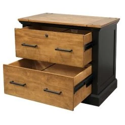 Toulouse File Cabinet Honey/Black - Martin Furniture -Living Spaces Store GUEST 59517574 0648 4028 b13f f1814f0fc50e