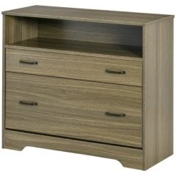 Vinsetto Lateral File Cabinet With Shelf, Office Storage Cabinet With 2 Drawers, Fits Letter Sized Papers, Charcoal Gray -Living Spaces Store GUEST 604cf30a 15ed 41a1 ac7e 3d49e3498c51