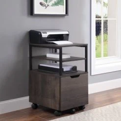 Contemporary Mobile Cart - OSP Home Furnishings -Living Spaces Store GUEST 6157c76b b469 4efa a440 1ffc5e5142d2