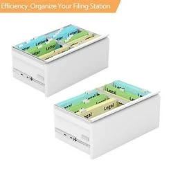 Aobabo 28.25 Inch Long Locking 2 Drawer Anti-Tilt Metal Office Storage Filing Cabinet With File Hanging Bar And 2 Keys, White -Living Spaces Store GUEST 6ce9482c bcc3 44fd 9573 18927460ec3f