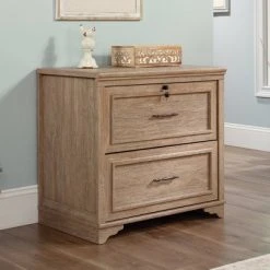 Rollingwood Country File Cabinet Brushed Oak - Sauder