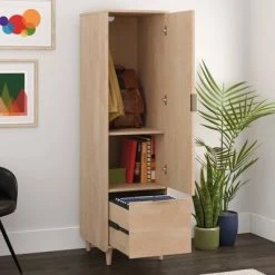 Clifford Place Storage Cabinet With File Natural Maple - Sauder -Living Spaces Store GUEST 71c7e479 7e62 4ae6 a31a b50a6418981a