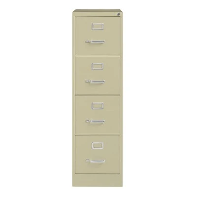 Hirsh 22" Deep 4 Drawer Letter Width Vertical File Cabinet 3 Hirsh 22" Deep 4 Drawer Letter Width Vertical File Cabinet