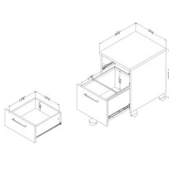 Interface 2 Drawer Mobile File Cabinet - South Shore -Living Spaces Store GUEST 7f005c19 bba7 4acd ba24 bd9f6f3e6bfe