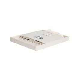 BirdRock Home 1-Pack Collapsible File Storage Organizer With Lid - Cream