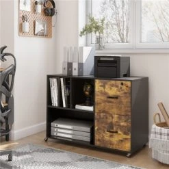 Yaheetech Mobile Letter Size Rolling File Cabinet With Drawers And Storage Shelves For Home Office -Living Spaces Store GUEST 8297fa59 4ffe 4bc5 8ef2 ed4be2fbea07