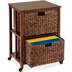 Best Choice Products Vertical Rolling File Cabinet For Home, Office W/ Rubberwood Frame, Locking Caster Wheels -Living Spaces Store GUEST 845a4827 4916 47db 8dc2 3faebd128e55