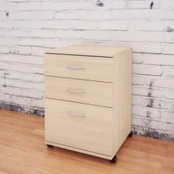 Essentials 3 Drawer Rolling Filing Cabinet - Nexera