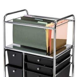 Honey-Can-Do 5 Drawer Rolling File Cart Black -Living Spaces Store GUEST 8e1b48f4 250b 4f8b 9e67 3c9044017c22