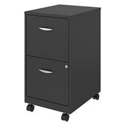 Space Solutions 18 Inch Wide Metal Mobile Organizer File Cabinet For Office Supplies And Hanging File Folders With 2 File Drawers, Charcoal 7 Space Solutions 18 Inch Wide Metal Mobile Organizer File Cabinet For Office Supplies And Hanging File Folders With 2 File Drawers, Charcoal -Living Spaces Store GUEST 901e9ee0 89d0 4ad9 9282 ed2d18cdaec3