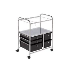 Honey-Can-Do 5 Drawer Rolling File Cart Black -Living Spaces Store GUEST 924f90b0 d722 43d1 8c36 5f44349032cf