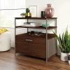 Radial Lateral File Cabinet With Drawer And Open Shelves Umber Wood - Sauder -Living Spaces Store GUEST 965808a4 a3b7 4384 af8c 5563fd799f66