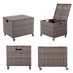 BIRDROCK HOME Rolling File Box-Storage Cabinet With Wheels-File Organizers Boxes - Home Office (Tan) -Living Spaces Store GUEST 9883f83d 1bba 43a6 9faa e769748c3dbf