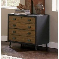 Payton Mid-Century Wood Lateral File Storage File Drawer Black - Martin Furniture -Living Spaces Store GUEST 9c962a07 80f6 436b a7b3 b74df659ad24