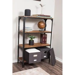 Internet's Best 2-Pack Collapsible File Storage Organizer With Lid - Charcoal -Living Spaces Store GUEST 9e90ee67 c9f5 4a2d 9691 2c1cdec94e7f