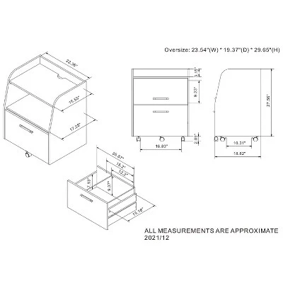 Brionie Letter File Cabinet Vintage Gray Oak - MiBasics 11 Brionie Letter File Cabinet Vintage Gray Oak - MiBasics - Image 9
