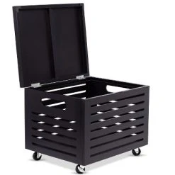 BirdRock Home Bamboo Rolling File Storage Organizer Box With Lid - Cafe Noir -Living Spaces Store GUEST ac1cb30a 8f22 4ebb ae9a 06e57e23d01c