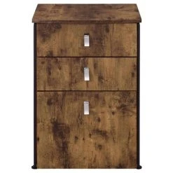 Estrella 3 Drawer File Cabinet Antique Nutmeg - Coaster -Living Spaces Store GUEST b856a827 935c 4916 8666 8dc40b5ff143