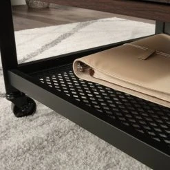 Briarbrook 2 Drawer Rolling File With Shelf Barrel Oak - Sauder -Living Spaces Store GUEST bc79be71 c031 4d5f 940e 44e13aa31b83