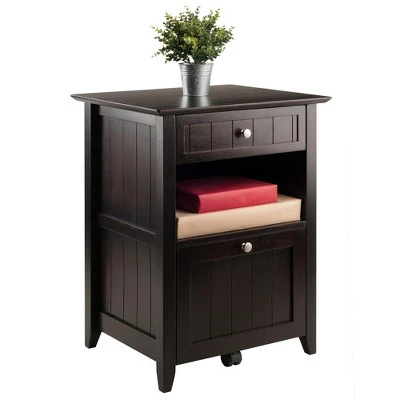 Burke File Cabinet Coffee Finish - Winsome 5 Burke File Cabinet Coffee Finish - Winsome - Image 3