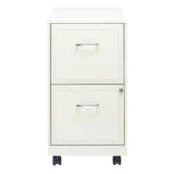 Space Solutions 18" Deep 2 Drawer Mobile Letter Width Vertical File Cabinet
