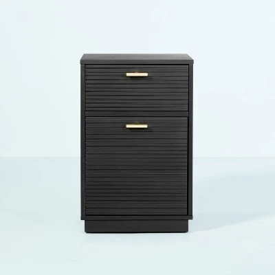 Grooved Wood 2-Drawer Vertical Filing Cabinet - Hearth & Hand™ With Magnolia 4 Grooved Wood 2-Drawer Vertical Filing Cabinet - Hearth & Hand™ With Magnolia - Image 2