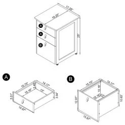 Estrella 3 Drawer File Cabinet Antique Nutmeg - Coaster -Living Spaces Store GUEST c173ae8d 8bf5 439e b636 820a56b5c166