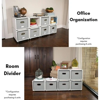 BirdRock Home Rolling Storage File Cabinet With 1 Lateral Drawer - White 6 BirdRock Home Rolling Storage File Cabinet With 1 Lateral Drawer - White - Image 4