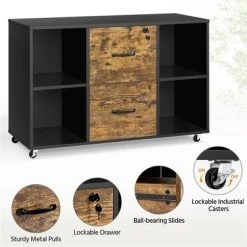 Yaheetech Vintage File Cabinet With 2 Drawers And Storage Shelves For Home, Office 13 Yaheetech Vintage File Cabinet With 2 Drawers And Storage Shelves For Home, Office -Living Spaces Store GUEST c34b681d 0a8e 418f 962f 015c705f2e90