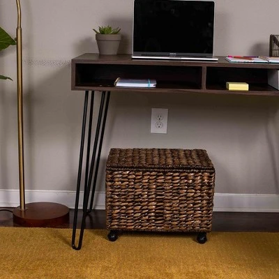 BirdRock Home Rolling Legal Letter File Organizer With Lid For Office - Brown Wash 6 BirdRock Home Rolling Legal Letter File Organizer With Lid For Office - Brown Wash - Image 4