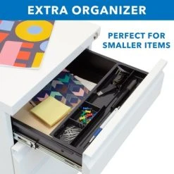 Mount-It! Mobile File Cabinet With 3 Drawers, Under Desk Rolling Storage , White -Living Spaces Store GUEST c4f48515 ffce 4935 91e8 076d18f4de11