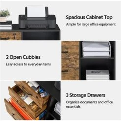 Yaheetech Vintage File Cabinet With 3 Drawers For Home And Office 14 Yaheetech Vintage File Cabinet With 3 Drawers For Home And Office -Living Spaces Store GUEST c80626fd 6ad5 4fb2 9aed 23d23b75c86a