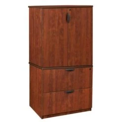 Legacy File With Stackable Storage Cabinet - Regency -Living Spaces Store GUEST dedbf734 a4ac 4682 a804 11dee22d1aeb