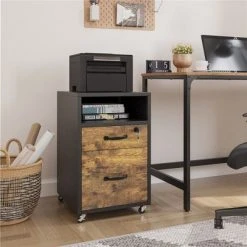 Yaheetech 2-Drawer And 1-Open Shelf Mobile Letter Size Rolling File Cabinet For Home And Office -Living Spaces Store GUEST e05a6b8a cd49 45c5 a2bf 3af1cb85b844