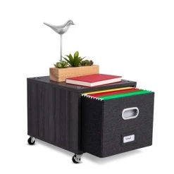 BirdRock Home Rolling Storage File Cabinet With 1 Lateral Drawer - Driftwood Grey -Living Spaces Store GUEST e9bceb18 f667 4467 a2b0 3aeae90b2c5a