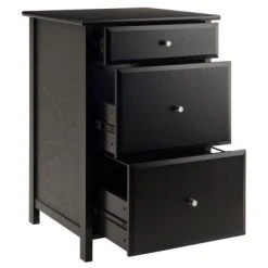 Delta File Cabinet - Black - Winsome
