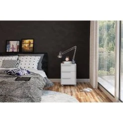 Maia 3 Drawer File Cabinet White - Polifurniture -Living Spaces Store GUEST f649147b daca 402b a2d6 693229a459d0